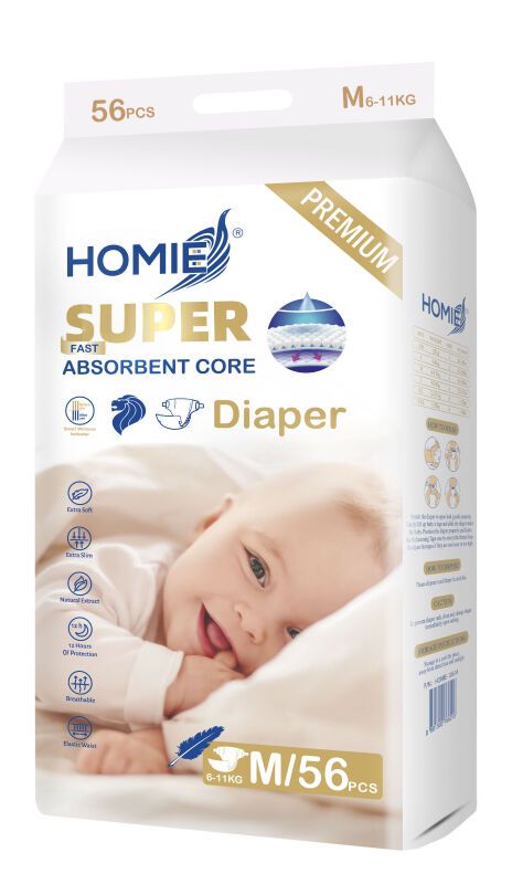 Homie Diaper Premium Ultra Thin Baby Diapers - Tape (Per Pack)